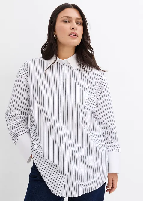 Chemisier oversize 100% coton, bonprix