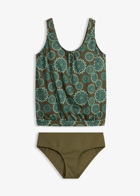 Oversize-Tankini mit breiten Tr&auml;gern (2-tlg.Set), bonprix