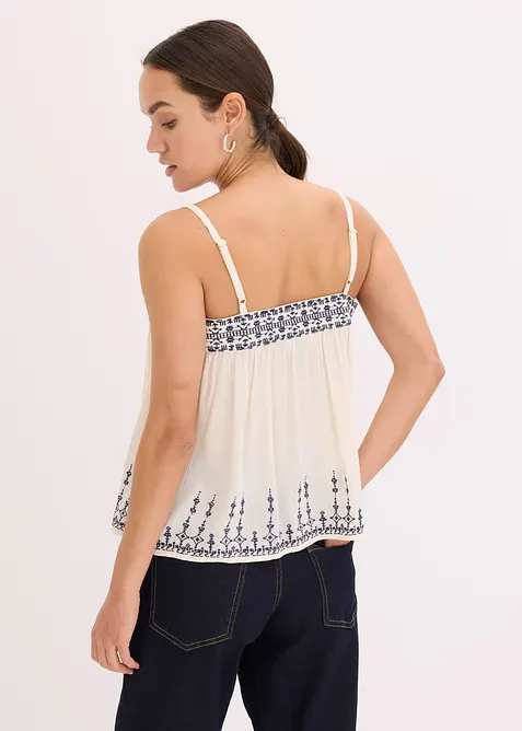 Blusentop mit Stickerei, bonprix