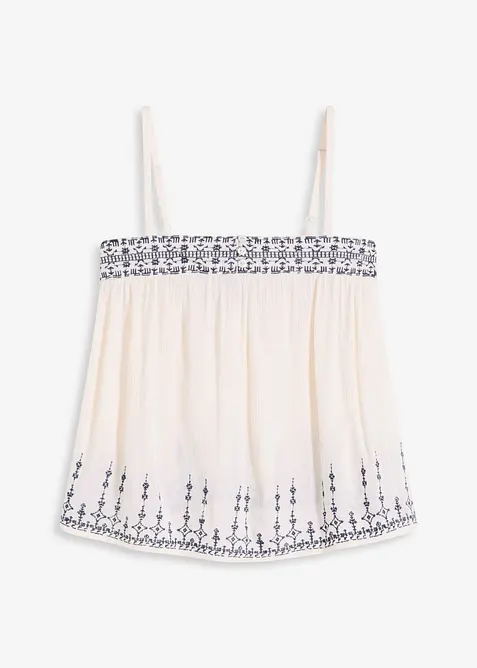 Blusentop mit Stickerei, bonprix