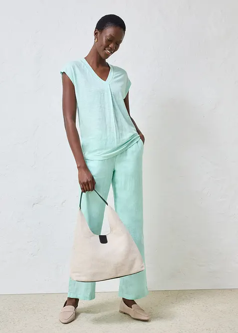 T-Shirt aus reinem Leinen, bonprix