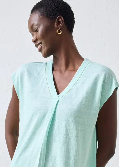 T-Shirt aus reinem Leinen, bonprix