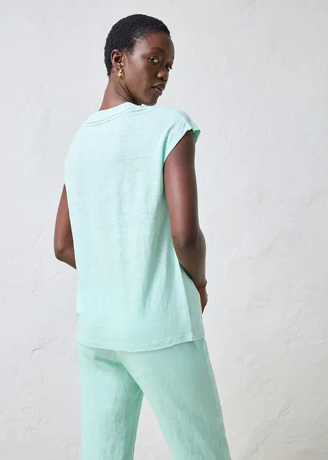 T-Shirt aus reinem Leinen, bonprix