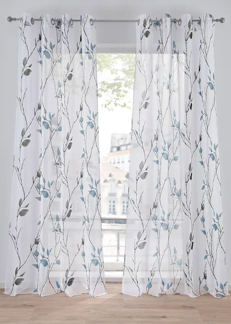 Gardine aus leichtem Voile (1er Pack), bonprix