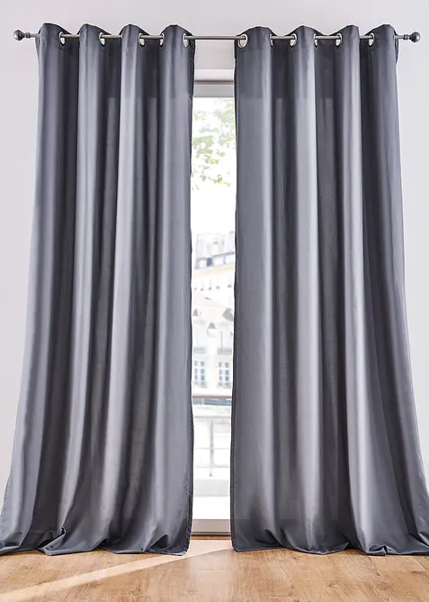 Vorh&auml;nge aus Microfaser (2er Pack), bonprix