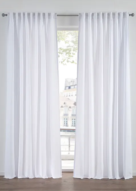 Vorh&auml;nge aus Microfaser (2er Pack), bonprix