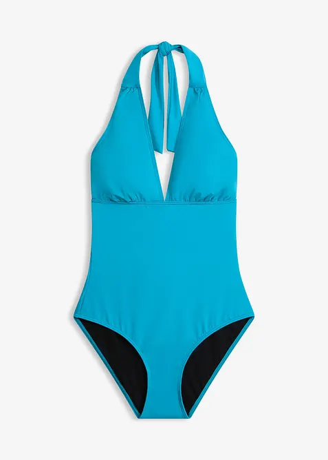 Neckholder-Badeanzug mit tiefem V-Ausschnitt, bonprix