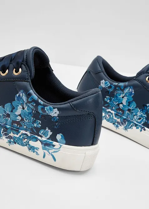 Sneaker mit floralem Druck, bonprix