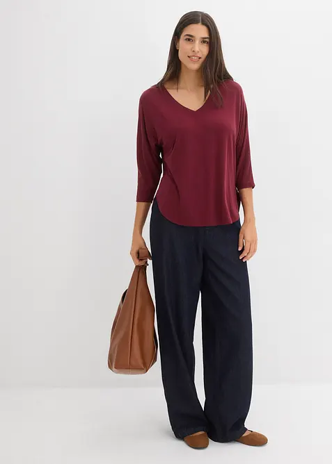 Shirt aus flie&szlig;endem Viskose-Mix, bonprix