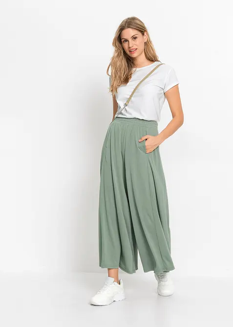Jupe-culotte en jersey, jambes larges, bonprix