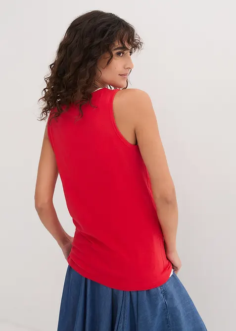 Long-Top aus reiner Baumwolle (5er Pack), bonprix