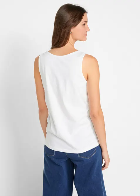 Long-Top aus reiner Baumwolle (5er Pack), bonprix