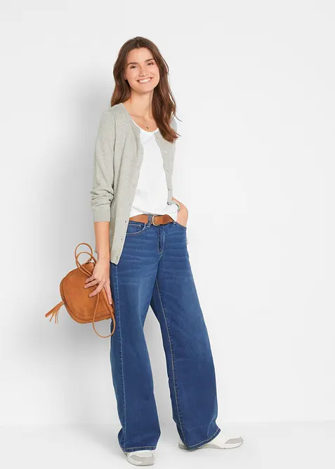 Long-Top aus reiner Baumwolle (5er Pack), bonprix