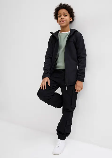 Veste softshell d&eacute;perlante &agrave; capuche, bonprix