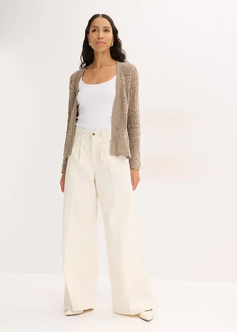 Ajour-Strickjacke, bonprix