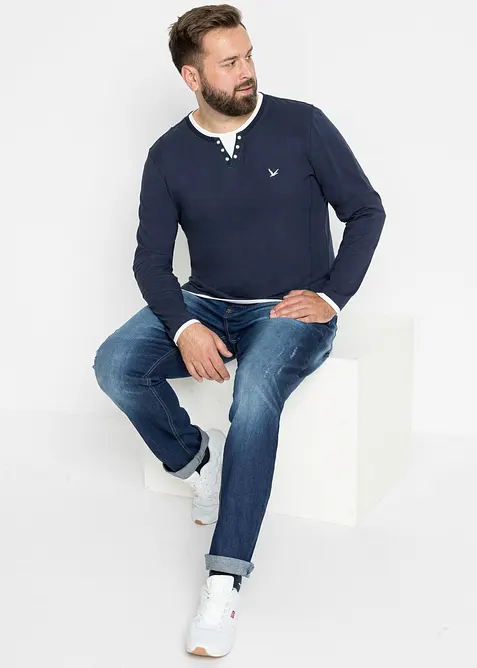 T-shirts manches longues, style 2en1, bonprix