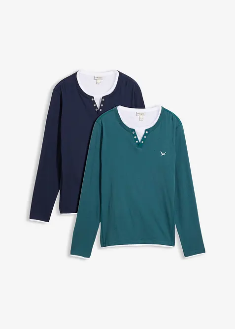 T-shirts manches longues, style 2en1, bonprix