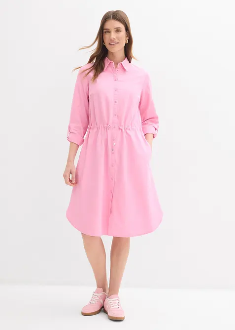 Robe-chemise en lin et coton, bonprix