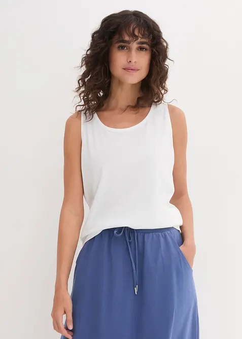 Long-Top aus reiner Baumwolle (5er Pack), bonprix