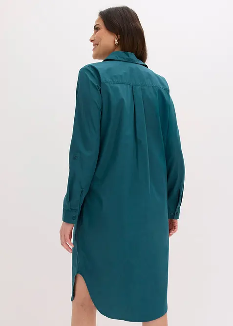 Hemdblusenkleid aus Baumwoll-Popeline, bonprix