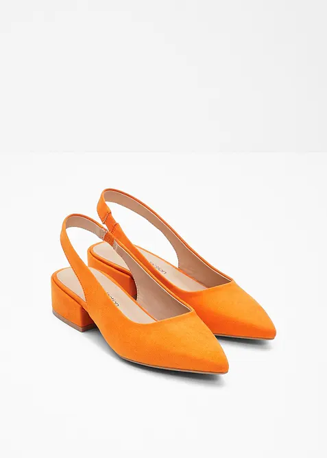 Escarpins slingback &agrave; talon plat, bonprix