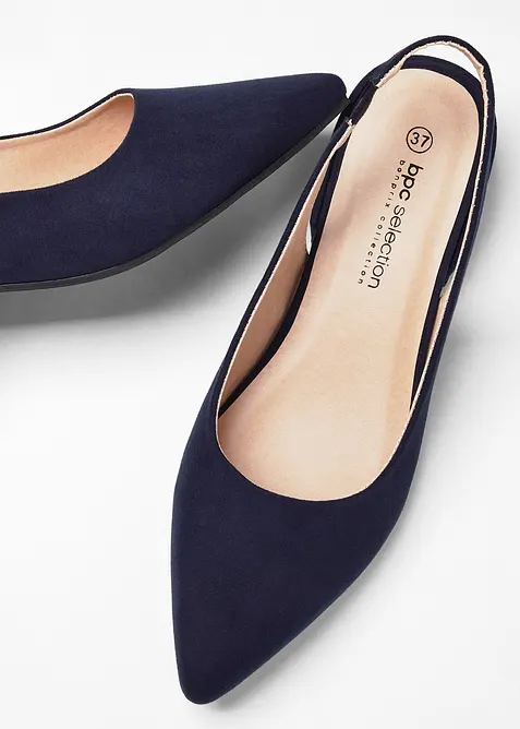 Slingpumps mit flachem Absatz, bonprix