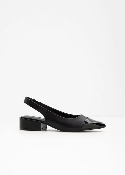 Slingpumps mit flachem Absatz, bonprix