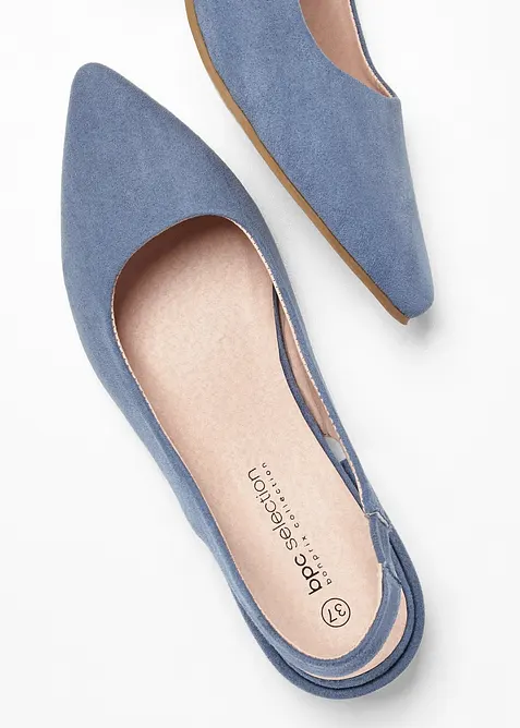 Slingpumps mit flachem Absatz, bonprix