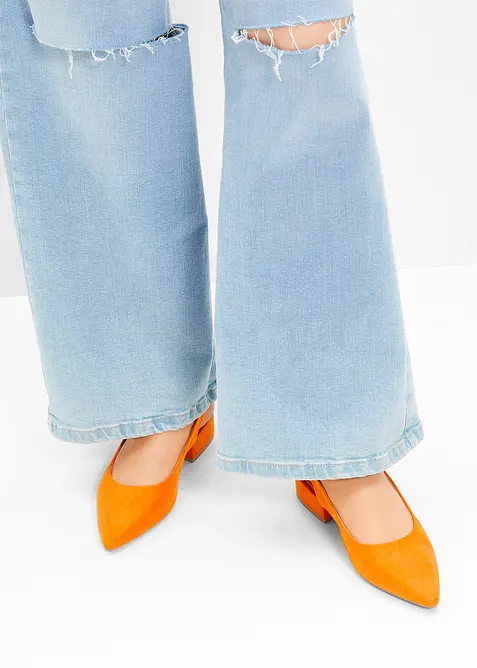 Escarpins slingback &agrave; talon plat, bonprix