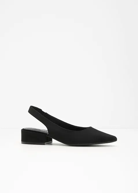 Slingpumps mit flachem Absatz, bonprix