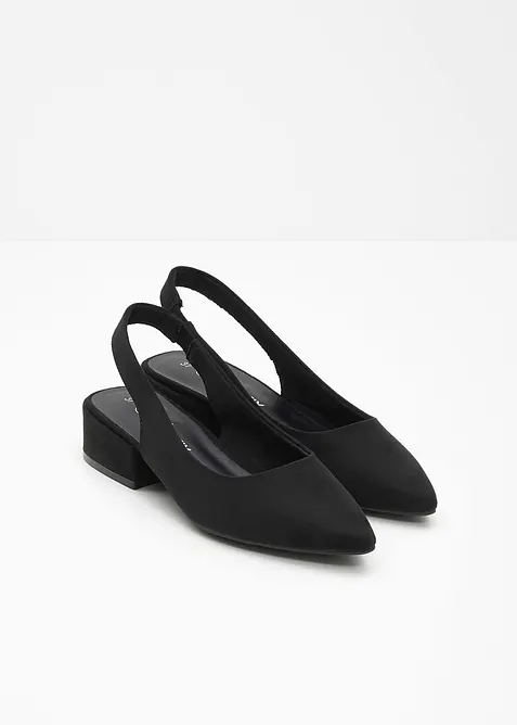 Slingpumps mit flachem Absatz, bonprix