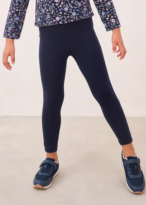 Lot de 5 leggings en coton extensible, bonprix