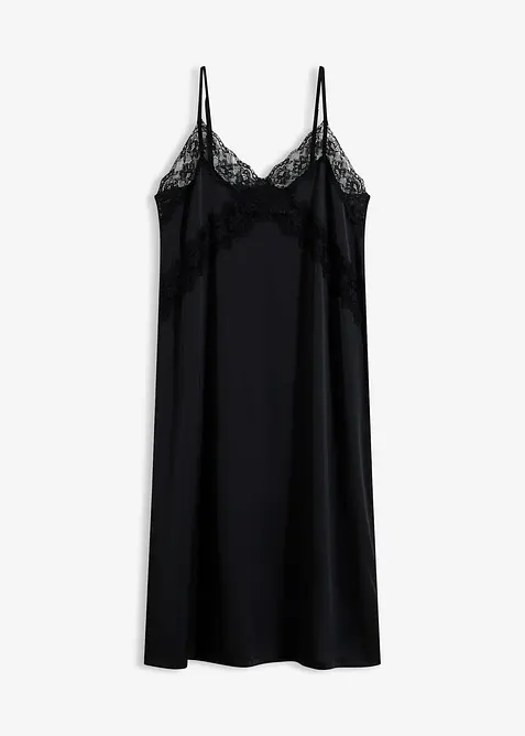 Nuisette en satin avec dentelle, bonprix