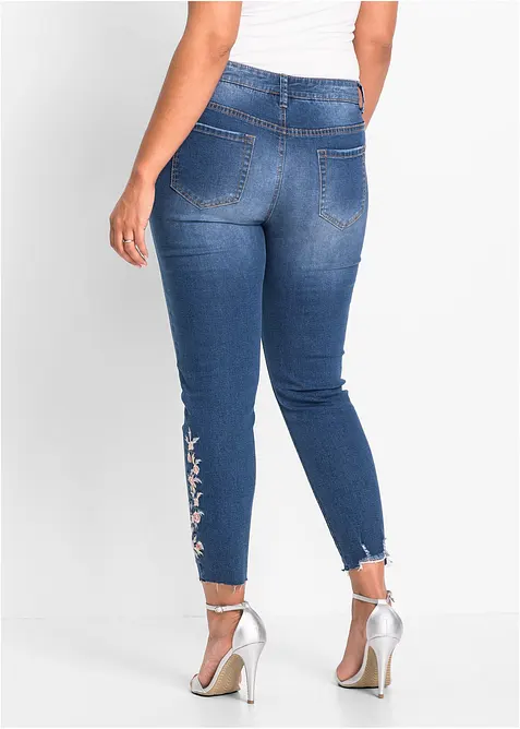 Skinny-Jeans Mid Waist, verk&uuml;rzt, bonprix
