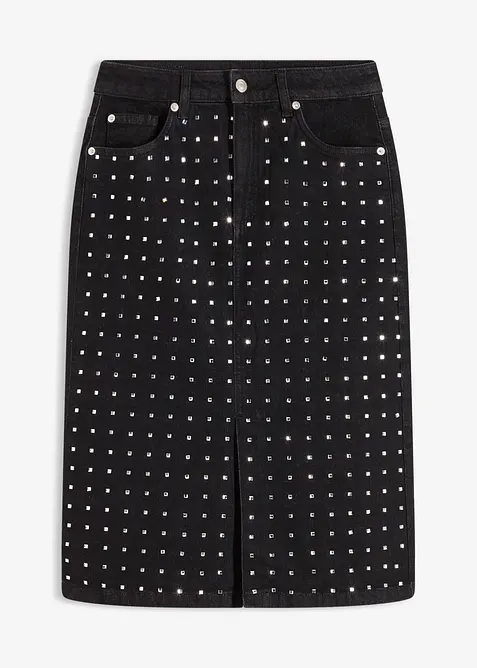 Jeansrock mit Strassapplikation, bonprix