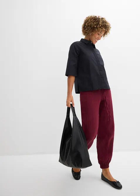 Musselin Hose mit Smockbund, bonprix