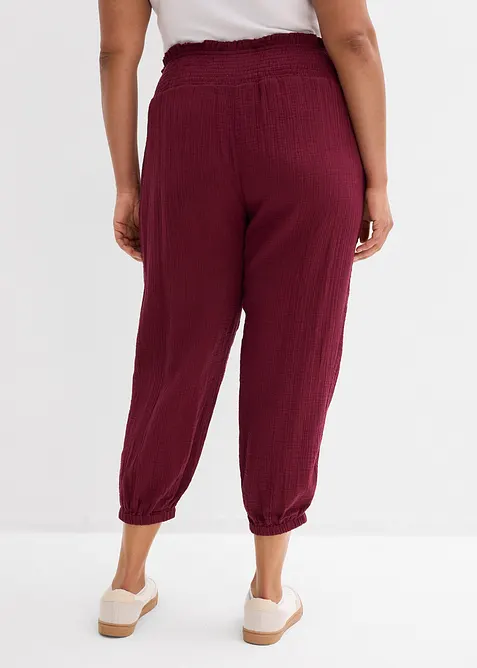 Musselin Hose mit Smockbund, bonprix