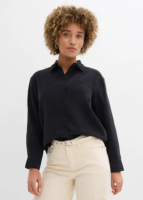 Bluse aus flie&szlig;ender Viskose Mischung, bonprix