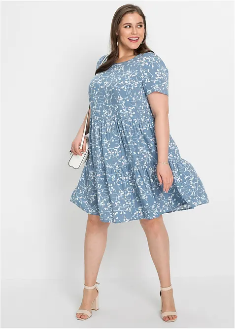 Minikleid aus flie&szlig;ender Viskose, bonprix