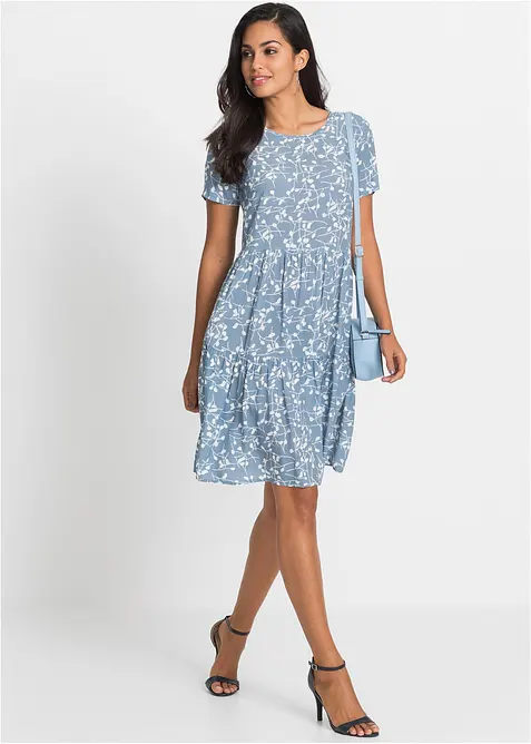 Minikleid aus flie&szlig;ender Viskose, bonprix