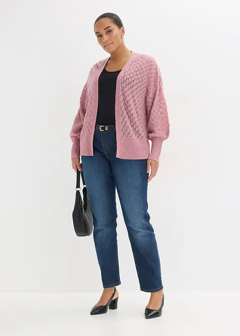 Gilet en maille ajour&eacute;e, bonprix