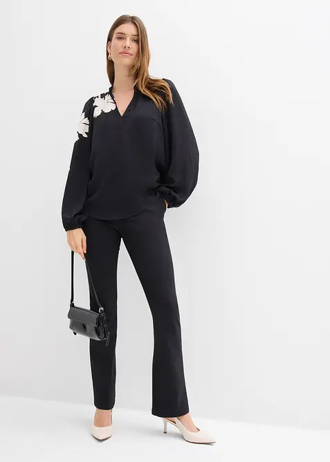 Tunikabluse aus flie&szlig;endem Satin, bonprix