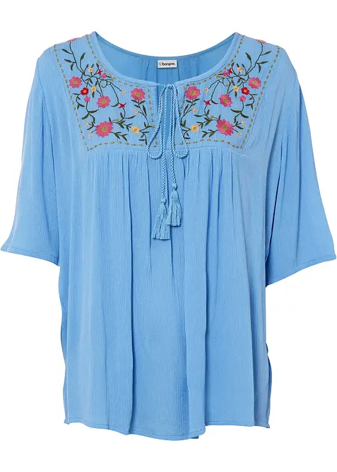 Crincle- Tunika aus softer Viskose, bonprix