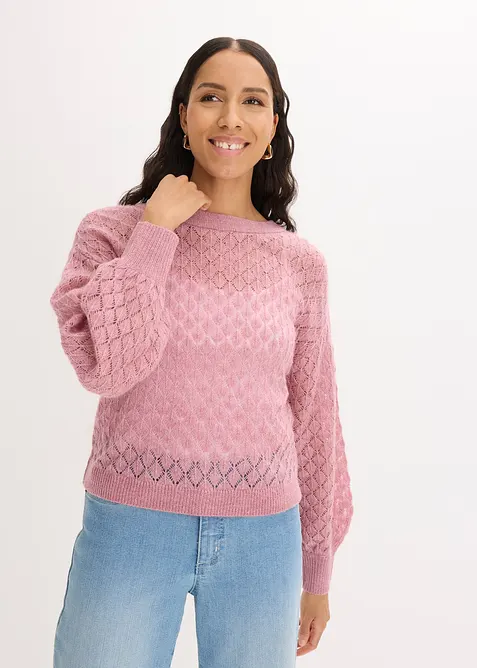 Pull ajour&eacute;, bonprix
