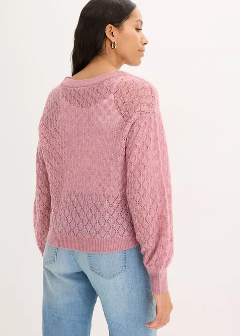 Pull ajour&eacute;, bonprix