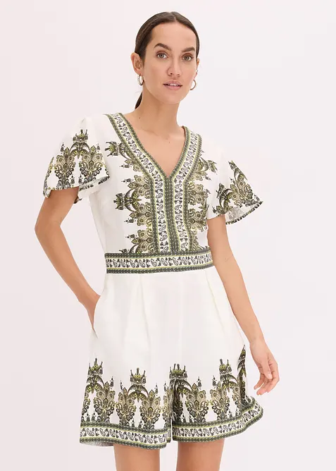 Overall mit Leinenanteil, bonprix