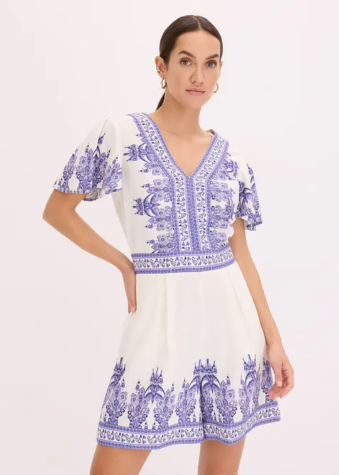 Overall mit Leinenanteil, bonprix