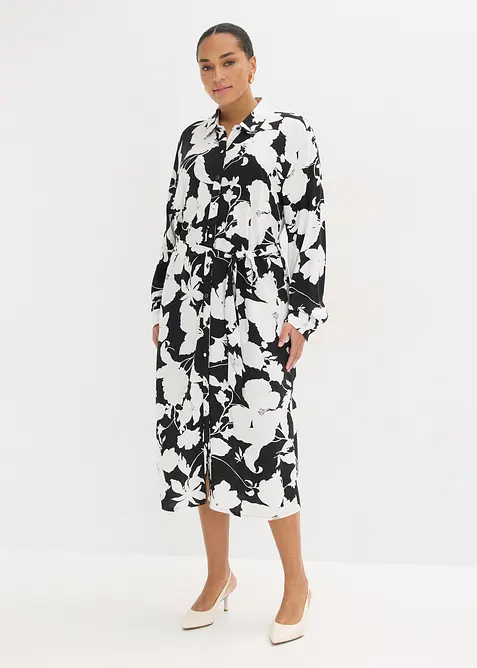 Robe-chemise en viscose fluide, bonprix