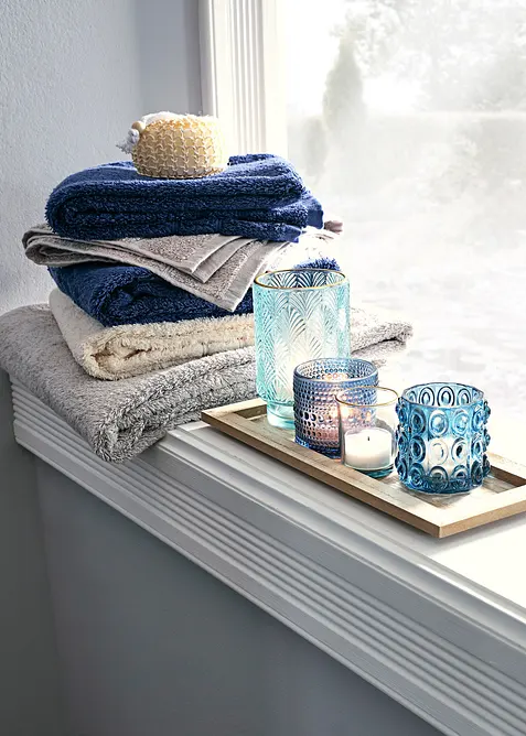 Plateau bougeoir avec 4 bougies chauffe-plat, bonprix