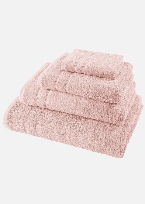 Serviette de toilette en &eacute;ponge douce pur coton, bonprix